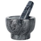 Mojar din granit pentru condimente, cu pistil, 13 cm, negru