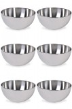 Set boluri, 6 piese, 6.5 l, Metal, Argintiu