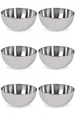 Set boluri, 6 piese, 6.5 l, Metal, Argintiu foto