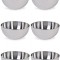 Set boluri, 6 piese, 6.5 l, Metal, Argintiu