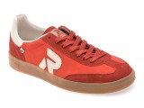 Pantofi sport RIEKER rosii, W2200, din piele intoarsa