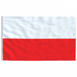 Steag Polonia si stalp din aluminiu, 5,55 m GartenMobel Dekor, vidaXL