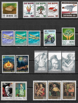 C2884 - lot San Marino timbre neuzate,perfecta stare foto