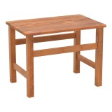 Cumpara ieftin Masa de gradina Summrine de plaja din lemn de fag solid culoare nuc 60x40x45 cm