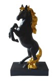 Statueta in forma de Cal, Negru, 30 cm, HY38312