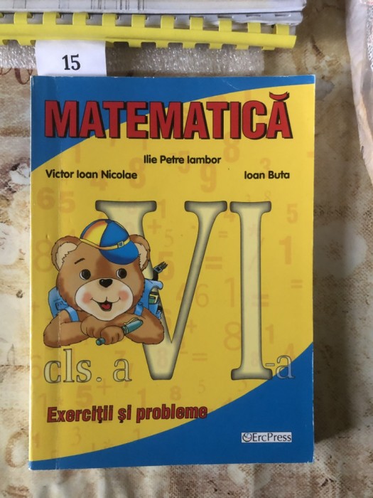 Matematică. Exerciții și probleme. Clasa a VI-a. Iambor, Buta, Ioan Nicolae.