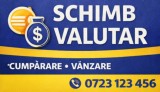 Panou reclamă Schimb Valutar din PVC Forex 5 mm