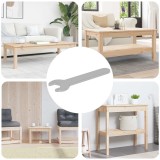 vidaXL Cheie de piulițe 12 pcs Argintiu 10 mm Fier 864872