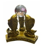 Statueta 3 pesti rasina cu bila 11,5 cm