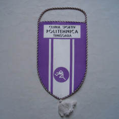 Fanion textil Clubul Sportiv Politehnica Timisoara