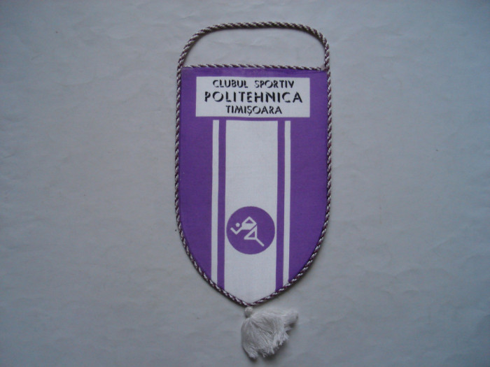 Fanion textil Clubul Sportiv Politehnica Timisoara