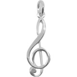 Pandantiv din argint 925 jolie silver, model cheia sol, 30 x 10 mm, 1.5 g