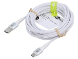 Cablu USB 2.0 Goobay USB A la USB C 3m alb 0,48Gbps silikon