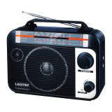 Radio Leotec Q1 cu 4 benzi radio AM/FM/SW1/SW2 , alimentare 220v si baterii