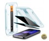 Folie de protectie Ecran Privacy Spigen EZ FIT pentru Google Pixel 9 / Pixel 9 Pro Sticla Securizata Full Glue Set 2 bucati