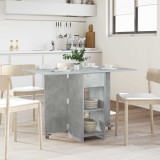 vidaXL Masă de dining 115 x 70 x 75 cm Lemn prelucrat Gri Beton 8006032