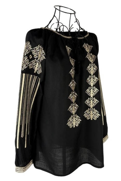 Bluza dama 025 negru/auriu , marimea M