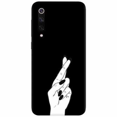 Husa silicon pentru Xiaomi Mi 9, Finger Cross foto