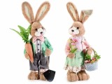 Cumpara ieftin Set 2 figurine Iepurasi Paste 18x19x60 cm
