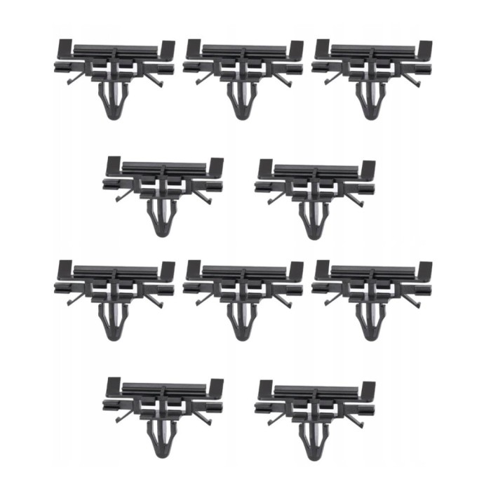 Set 10 clipsuri ornament Volvo S60/V60 (Y20), ornament parbriz