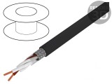 Cablu ecranat Li-2YCYv 1x2x0,5mm2 cu tresă de cupru cositorit