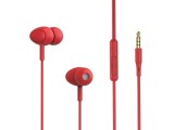 Casti in-ear cu fir Tellur Basic Gamma, microfon, rosu