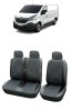 Set huse scaune piele si textil dedicate Renault Trafic 2+1 (2000-2014), Umbrella