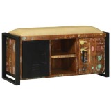 VidaXL Cabinet de Bancă Multicolour Lemn masiv recuperat