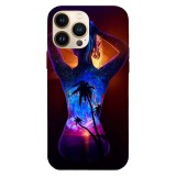 Husa compatibila cu Apple iPhone 15 Pro Max model Fantasy galaxy, Silicon, TPU, Viceversa, Transparent, Carcasa
