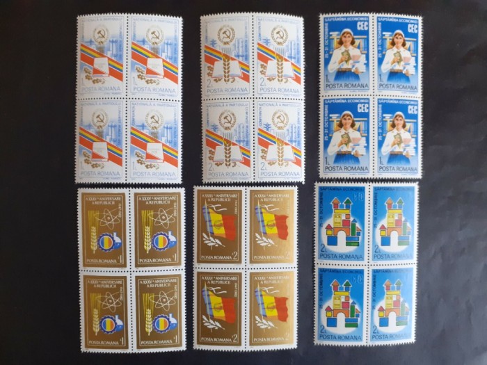 1982 - Diverse serii (bloc de 4)