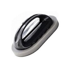 Burete cu m&acirc;ner, plastic, negru, 14x8 cm