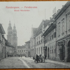 Sibiu , Strada Macelarilor , 1910