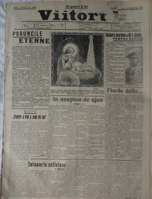 Ziarul Viitorul, 1936, numar festiv de Craciun foto