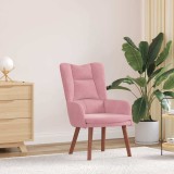 VidaXL Fotoliu de relaxare Roz 63 x 67 x 94 cm Catifea