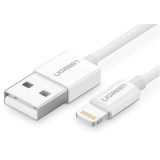 Cumpara ieftin Cablu date UGREEN MFi tip Lightning, placat cu nichel, 2 m alb