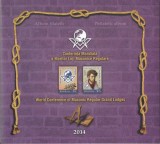 |Romania, LP 2022a/2014, Conf. mond. a Marilor Loji Masonice Reg., album filat.