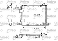 Condensator climatizare AC OEM/OES (Valeo), OPEL ASTRA G, 1999-2009; ZAFIRA, 09.2000-06.2005 motor 1,7 DTI/CDTI/TD; 2,0 DTI; 2,2 DTI ; 2,0 benzina, a foto