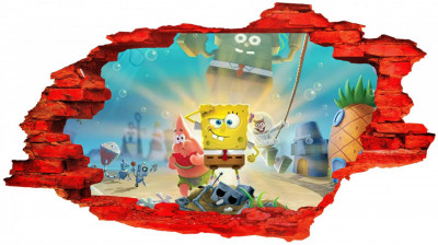 Sticker decorativ, SpongeBob, Albastru, 90 cm, 8264ST-2 foto