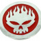 Emblema auto HEAD FLAMES (reliefata 3D) CP5 - cu banda adeziva