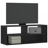 Dulap TV Gossi Negru 100x31x39.5 cm, Lemn si Metal, Comoda Living, Design Modern, Montare pe Perete, Spatiu Depozitare
