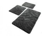 Cumpara ieftin Set 3 Covorase de Baie Alya Fume (Acryl), Chilai Home