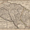 Harta veche, originala, tiparita in 1736!
