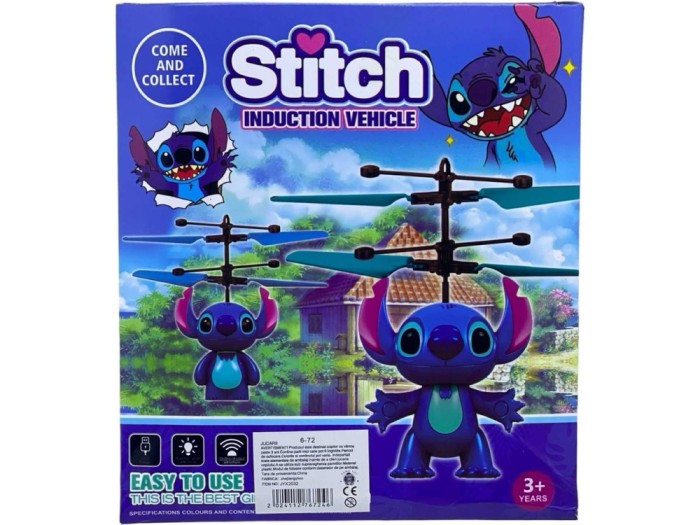 Jucarie Zburatoare Stitch cu Senzor Infrarosu