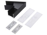 Conector 60&deg; Aluminiu Anodizat Negru VARIO30