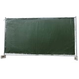 Panza gard constructie, protectie vizuala gard, 160g/m&sup2;, verde PE, 1,76x3,41m