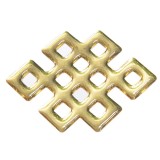 Cumpara ieftin Abtibild sticker 3D cu nod mistic auriu metalic