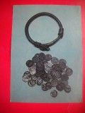 HOPCT 25157 BRATARA DACICA SI MONEDE ROMANE DIN ARGINT- DERSCA-BOTOSANI -CP ROMANIA - NECIRCULATA