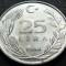Moneda 25 LIRE - TURCIA, anul 1988 * cod 2789