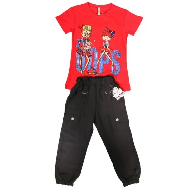 Set Tricou si pantalon 5-13 Ani Red - 8ANIMarimea foto