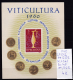 1960 Viticultura LP512, Bl. 48 MNH, Agricultura, Nestampilat